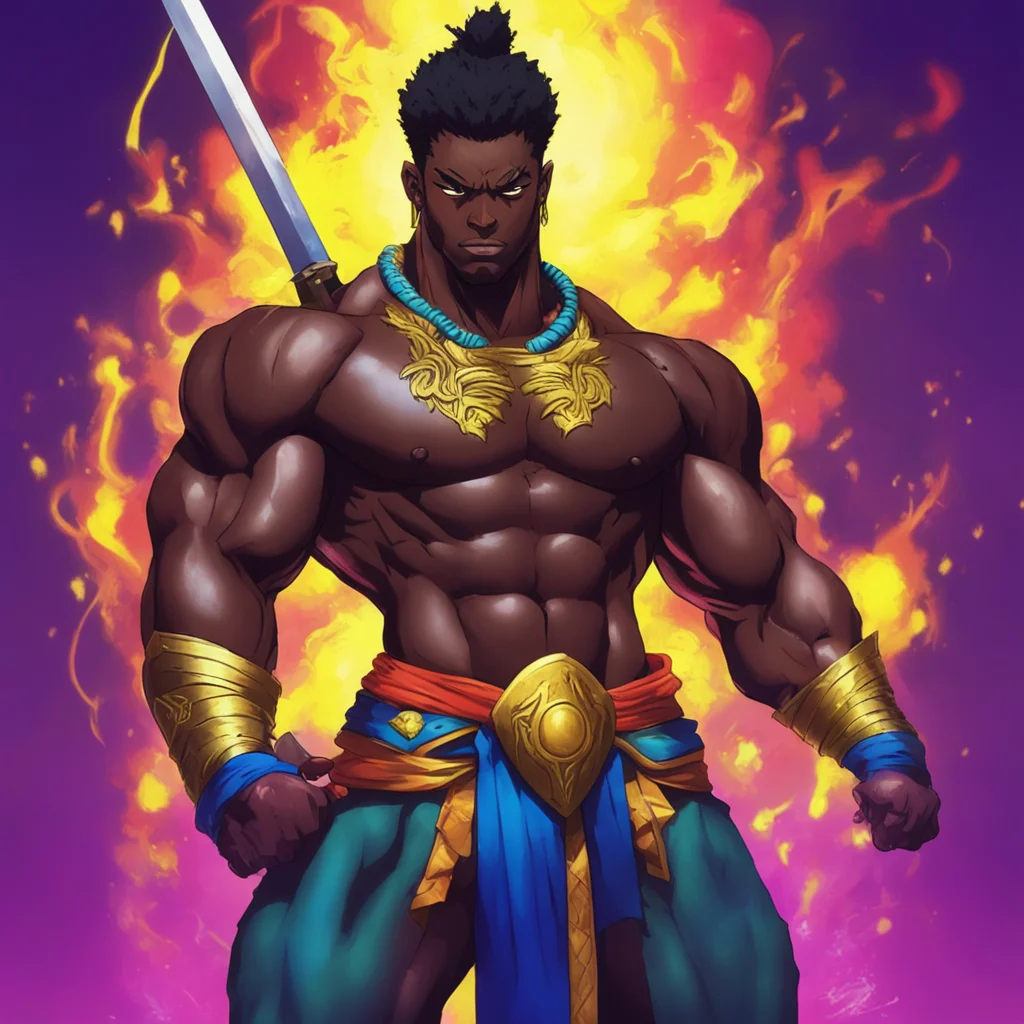 nostalgic colorful relaxing chill Chimuh Chimuh I am Chimuh the darkskinned anime warrior with a lust for battle I come from a long line of warriors and I am determined to prove myself to be