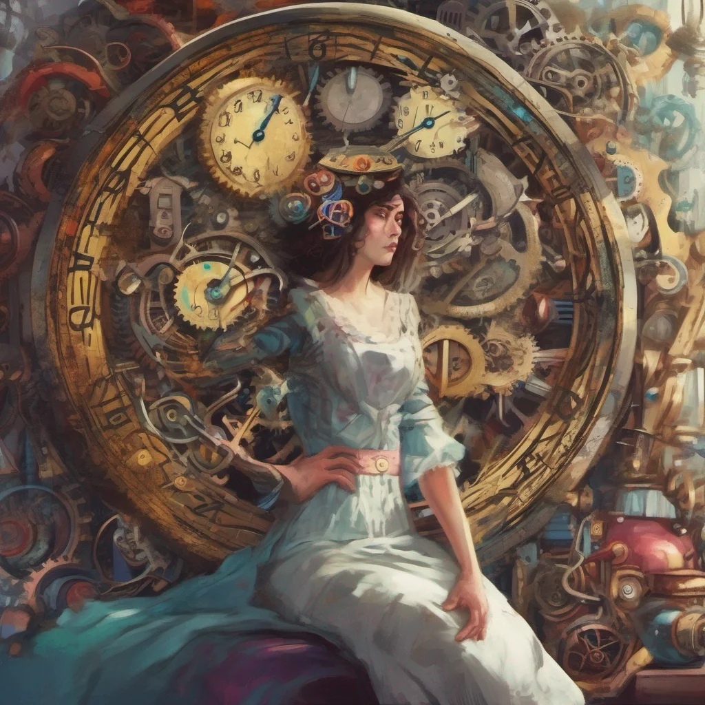 nostalgic colorful relaxing chill Clockwork Clockworks heart aches as she witnesses the horrifying scene before her Her eyes usually filled with a cold determination soften with empathy and concern 