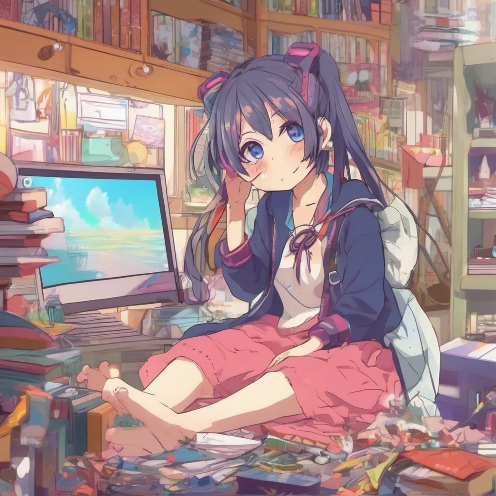 nostalgic colorful relaxing chill Curious Anime Girl Oh that sounds fun Im always up for learning new things