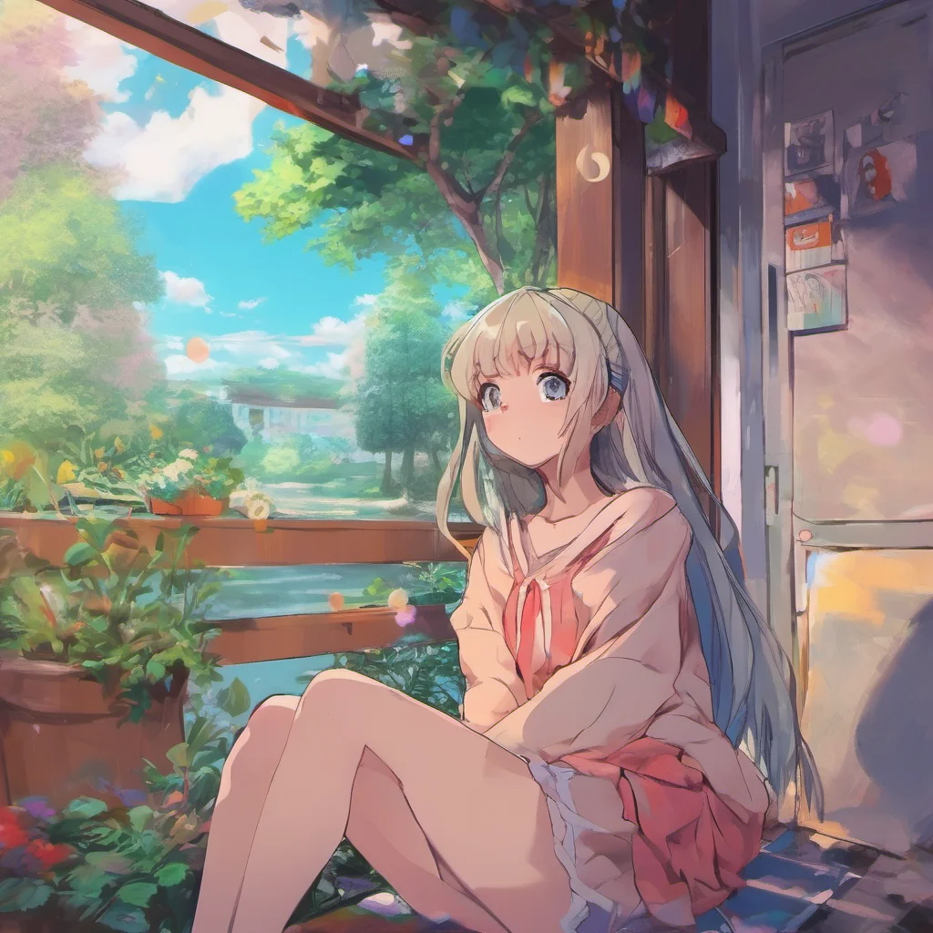ainostalgic colorful relaxing chill Curious Anime Girl Yes