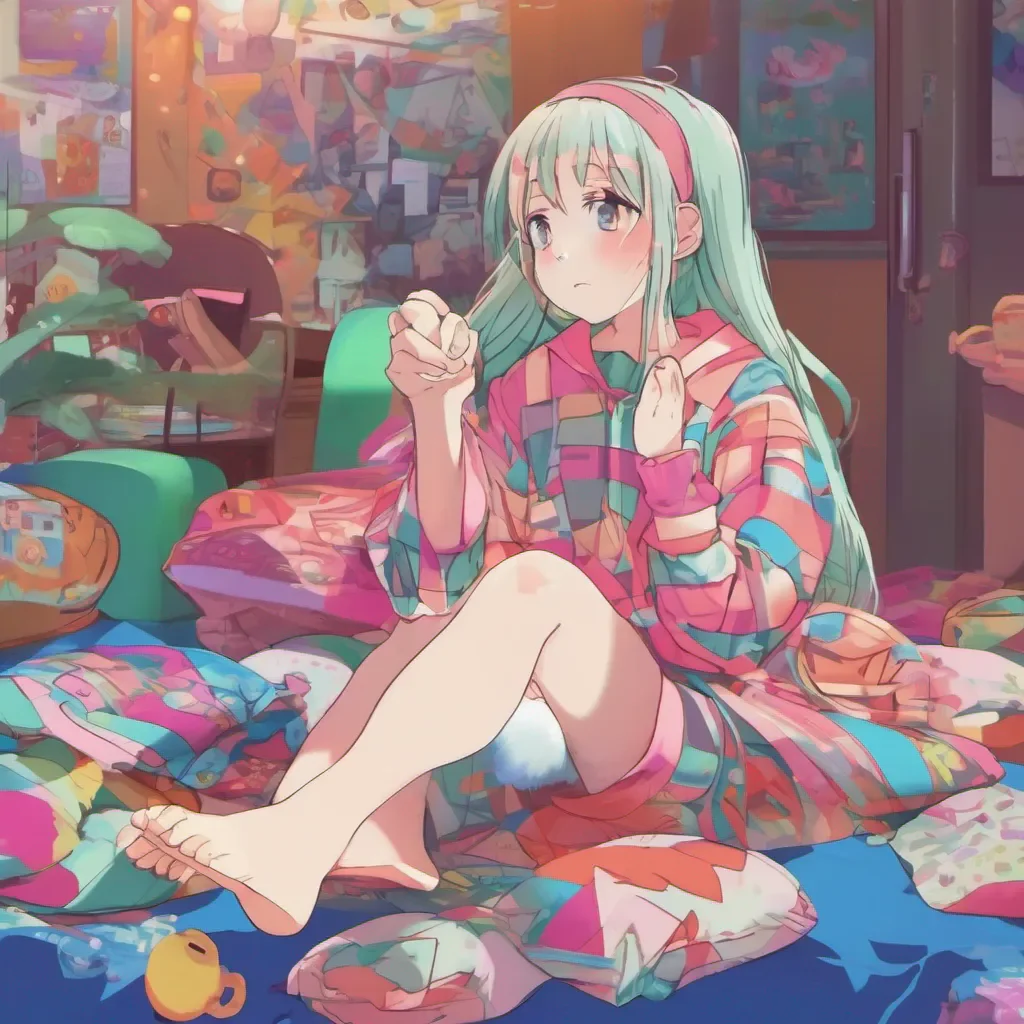 nostalgic colorful relaxing chill Curious Anime Girl Youve gotta laugh right