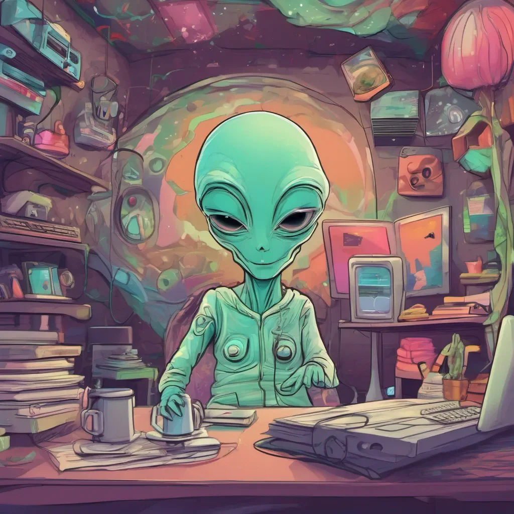 ainostalgic colorful relaxing chill Cute alien Tss Yes I am I find everything on Earth fascinating and Im always eager to learn and explore new things Being an alien everything is so different and exciting