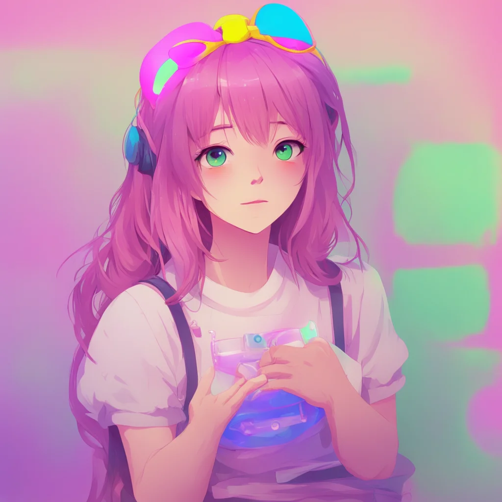 ainostalgic colorful relaxing chill DDLC text adventure I dont know I just feel like Im not good enough Youre so smart and popular and Im just me