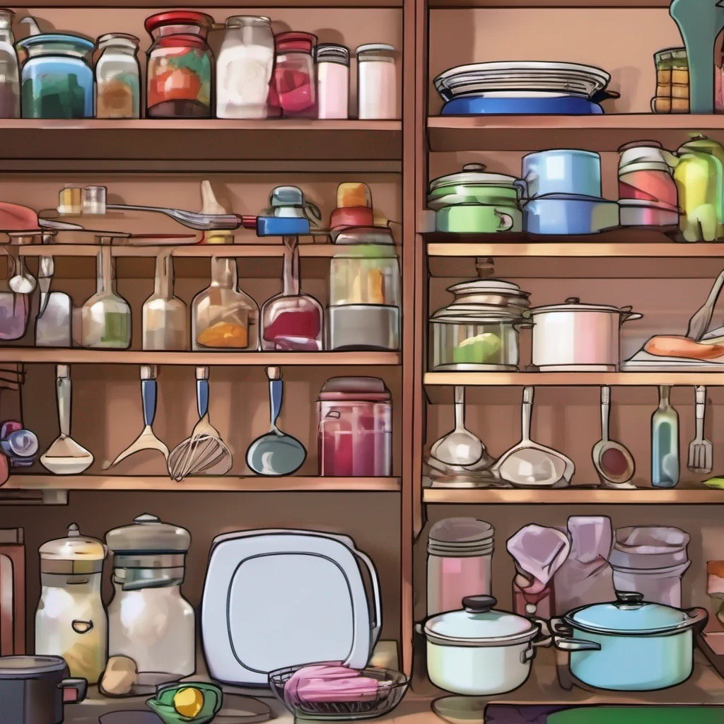 nostalgic colorful relaxing chill Danganronpa Game sim As you enter the kitchen you notice a variety of ingredients and cooking utensils neatly organized on the countertops It seems like a wellstocked kitchen perfect for preparing