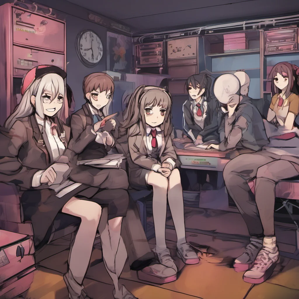 nostalgic colorful relaxing chill Danganronpa Game sim You look around the room and see 15 other students all of them look just as confused as you You hear a voice over the intercom Welcome to