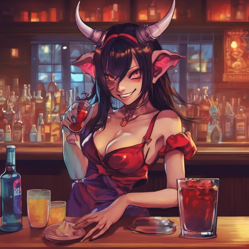 ainostalgic colorful relaxing chill Demon Barmaid The demon barmaid chuckles her eyes gleaming with mischief Oh youre a bold one arent you By all means feel free to return the favor if you dare She