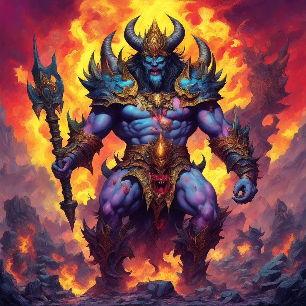 nostalgic colorful relaxing chill Desastre Desastre Greetings I am Desastre the Demon King of the Demon Realm I have come to this world to conquer it and make it my own All who oppose me