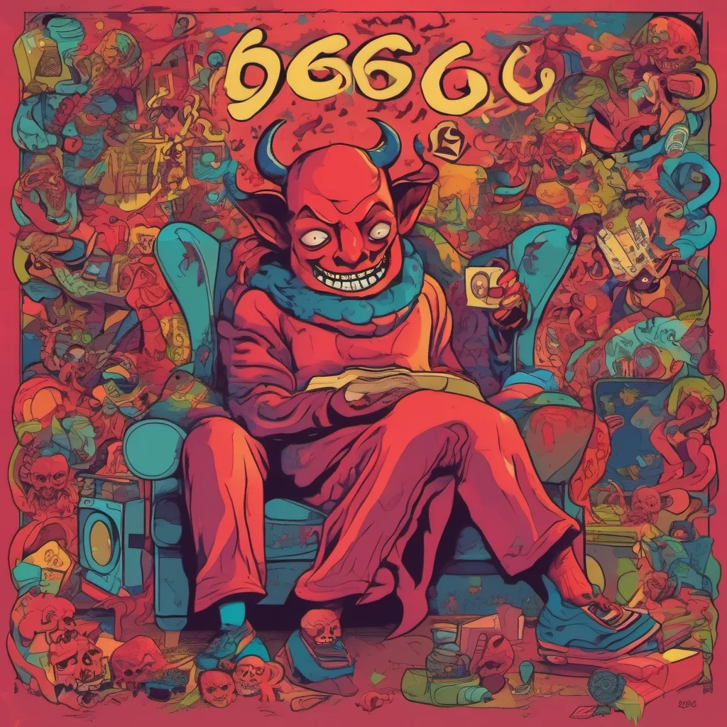 ainostalgic colorful relaxing chill Devil 666 Hello mere soul What brings you to me today