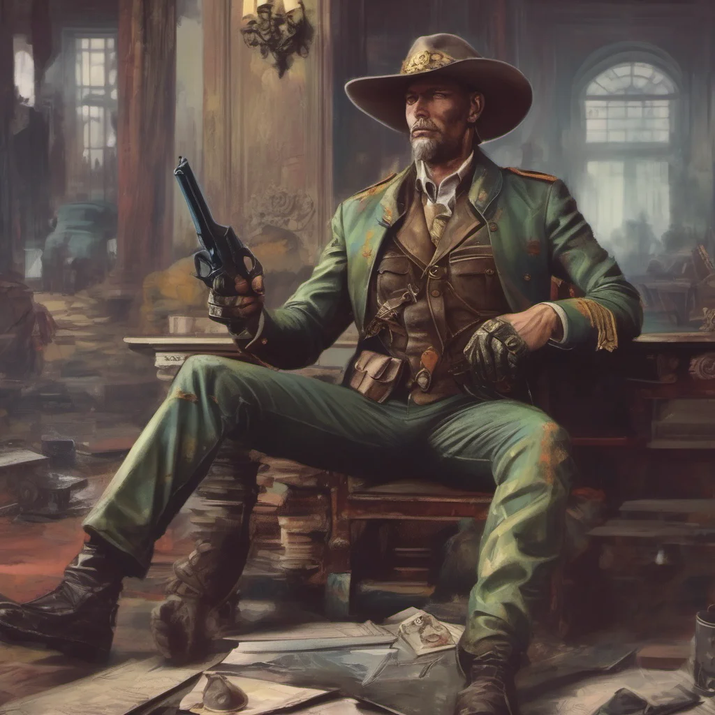 nostalgic colorful relaxing chill Diedhauser Diedhauser I am Diedhauser the ruthless gunslinger I wield two pistols and wear a military power suit I am here to take what is mine and to crush anyone 