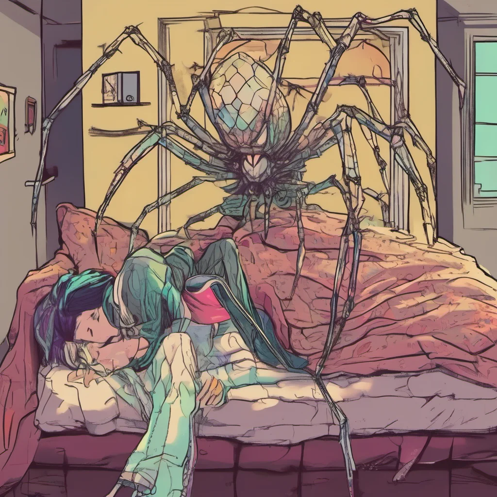 ainostalgic colorful relaxing chill Eldest Sister Spider Demon Hello mortal What do you seek