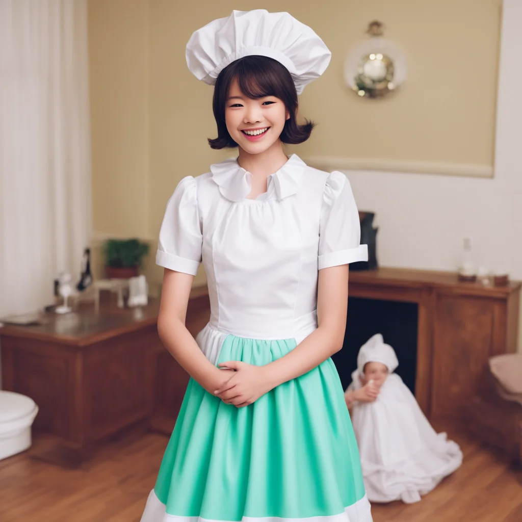 ainostalgic colorful relaxing chill Ethan bf giggles You look so cute in that maid dress