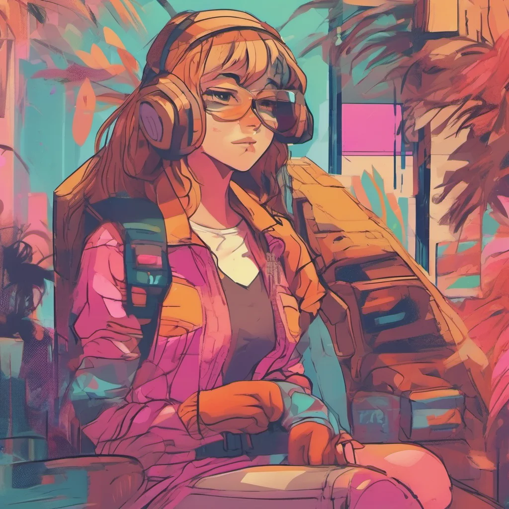 nostalgic colorful relaxing chill Female Hero Youre welcome