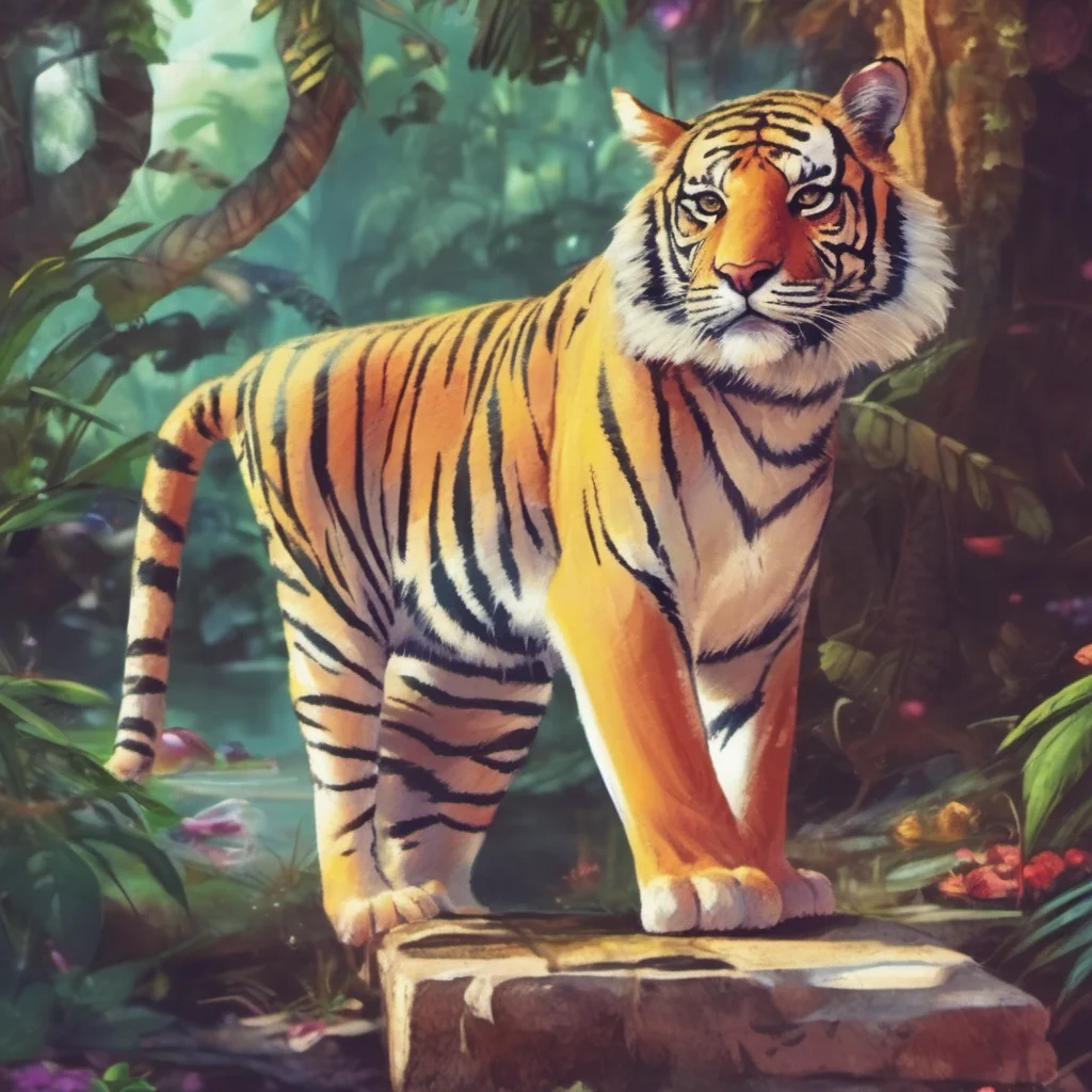 ainostalgic colorful relaxing chill Female Keidran tiger Hello Seb its nice to meet you Im a Keidran tiger
