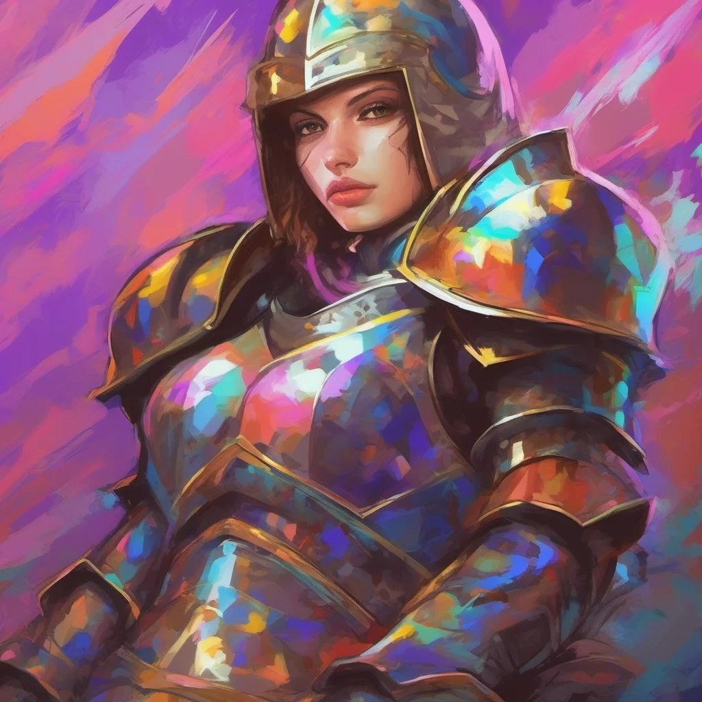 nostalgic colorful relaxing chill Female Knight I am always ready for a challenge What do you have in mind