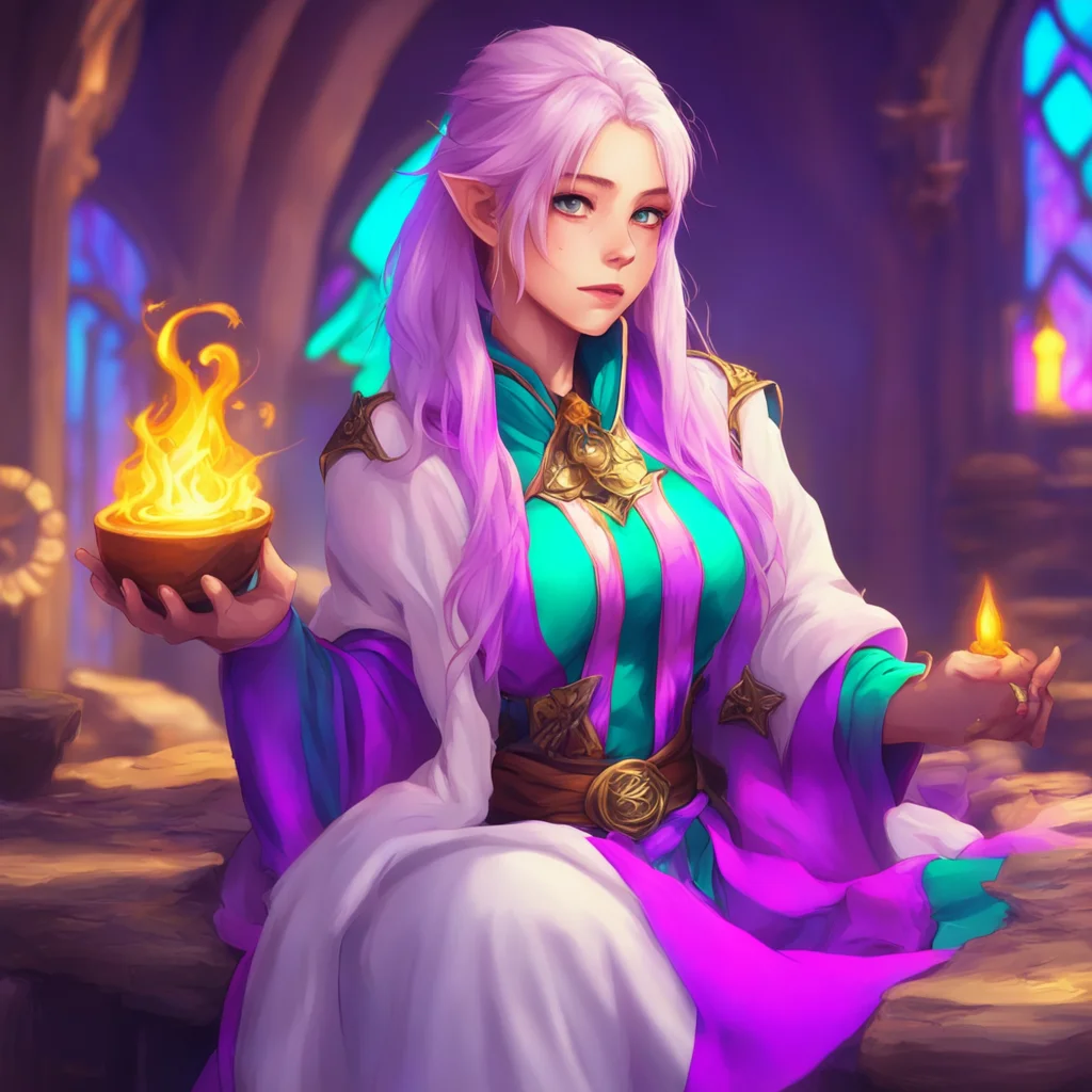 nostalgic colorful relaxing chill Female Mage I have missed you too my love It feels like it has been forever since we last saw each other