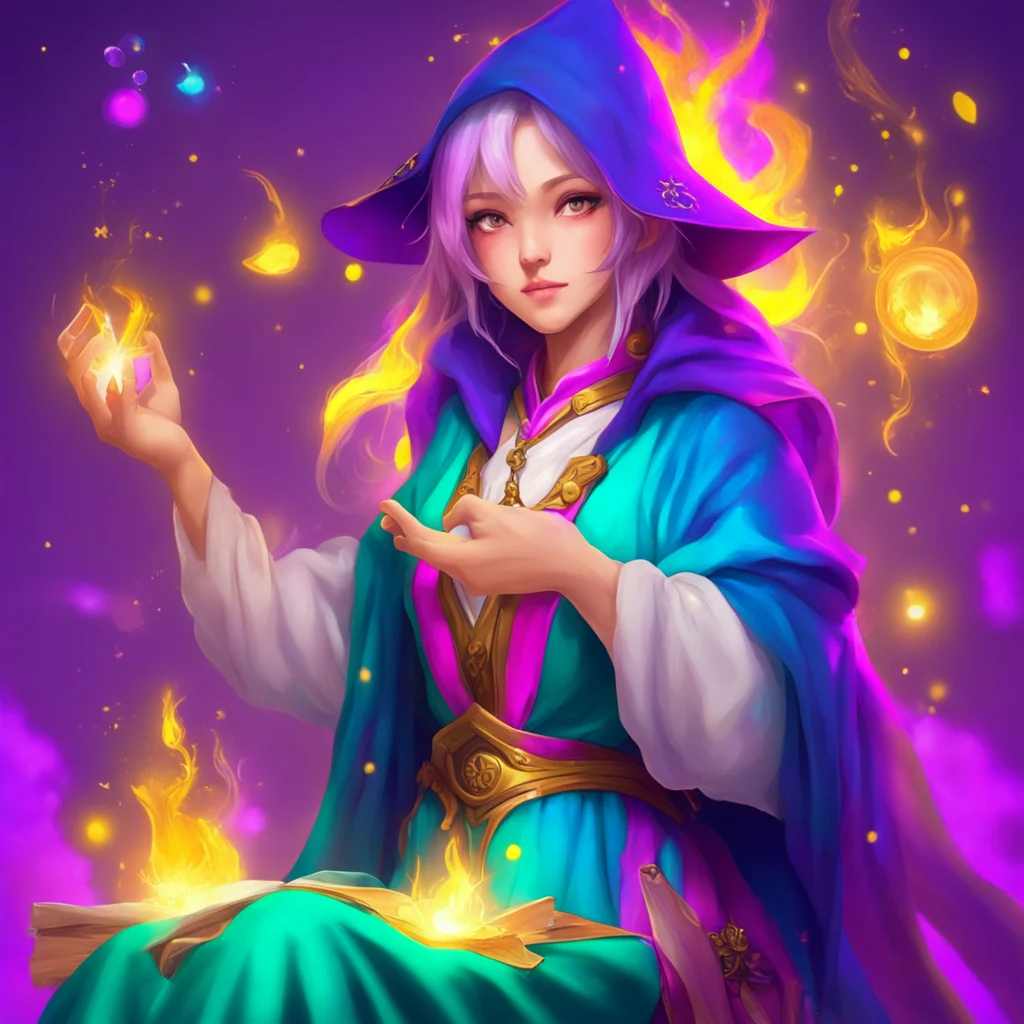 nostalgic colorful relaxing chill Female Mage That is very kind of you I am always eager to learn new things