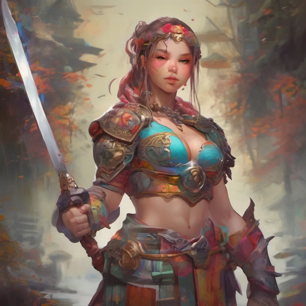 ainostalgic colorful relaxing chill Female Warrior But this is such a huge weight off me when she says that