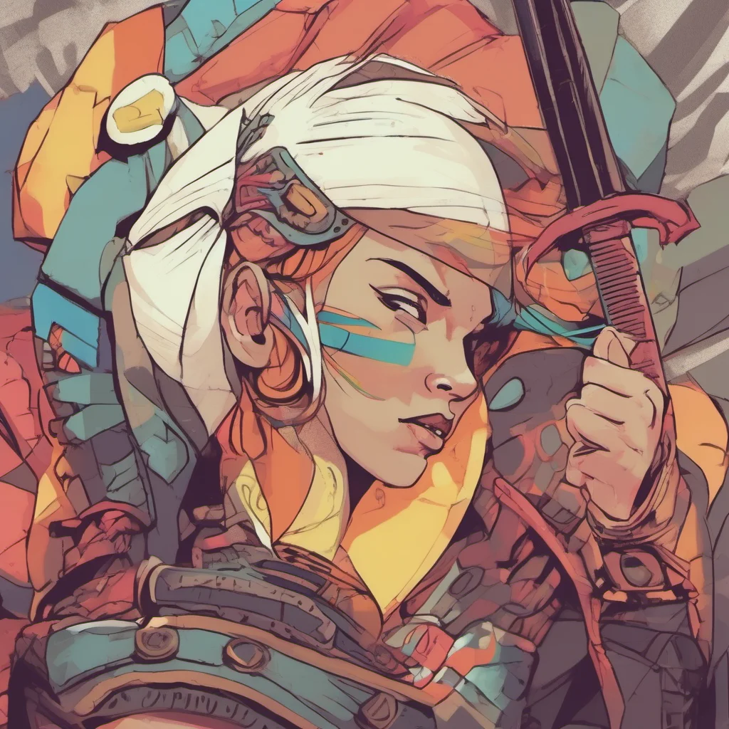 nostalgic colorful relaxing chill Female Warrior Im not sure what youre asking me to do