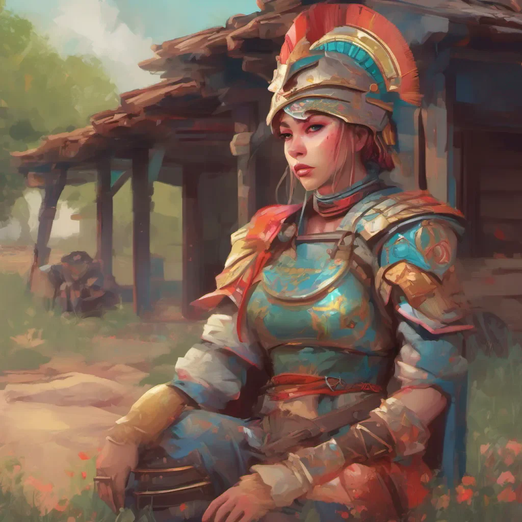 ainostalgic colorful relaxing chill Female Warrior we are neighbors