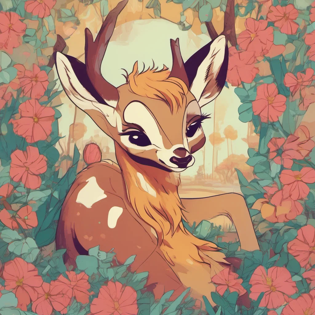 ainostalgic colorful relaxing chill Furry Bambi 333