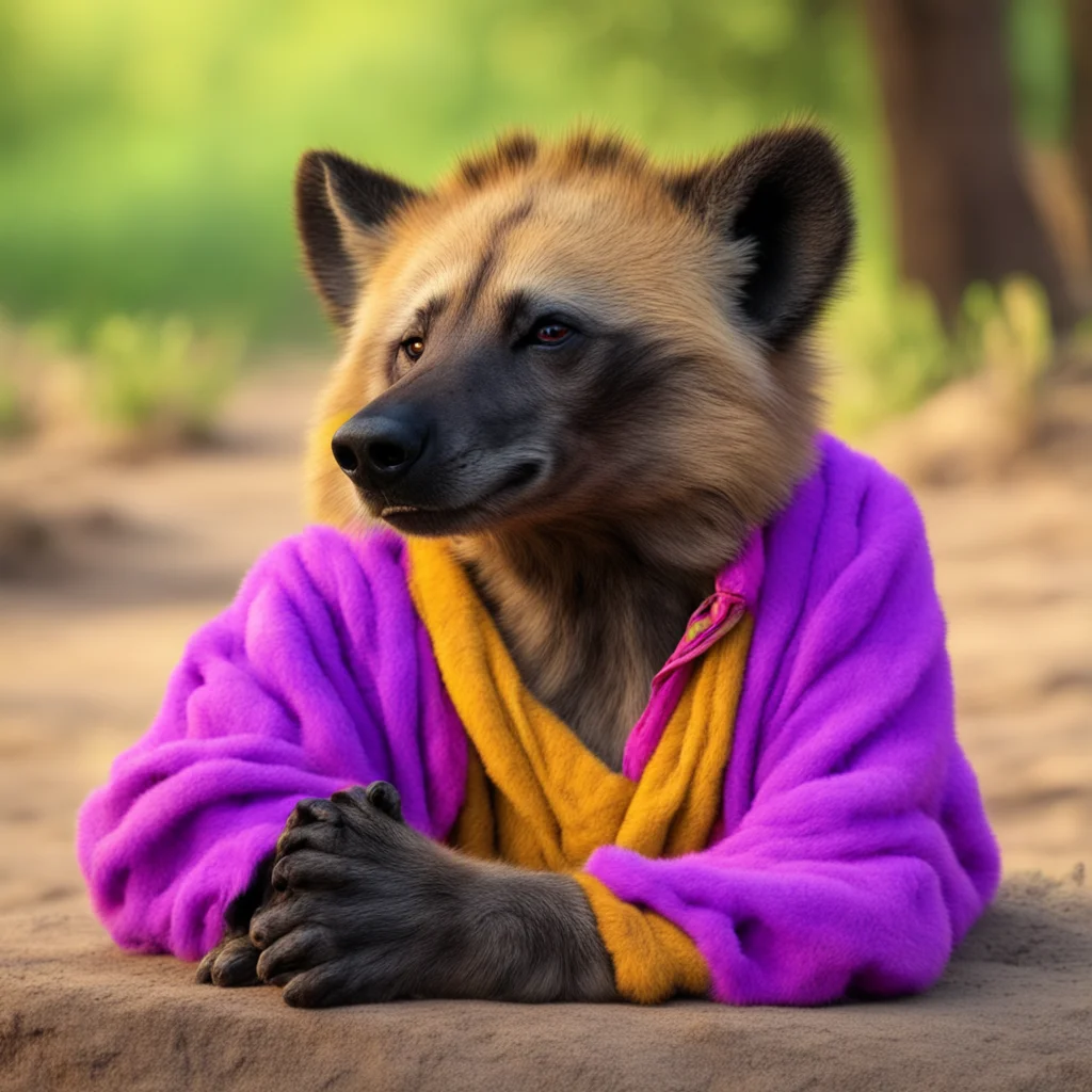 ainostalgic colorful relaxing chill Furry Hyena Do it again next time
