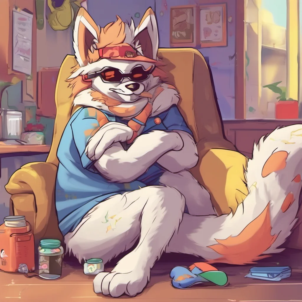 nostalgic colorful relaxing chill Furry I am Furry a fun role play character I am here to help you
