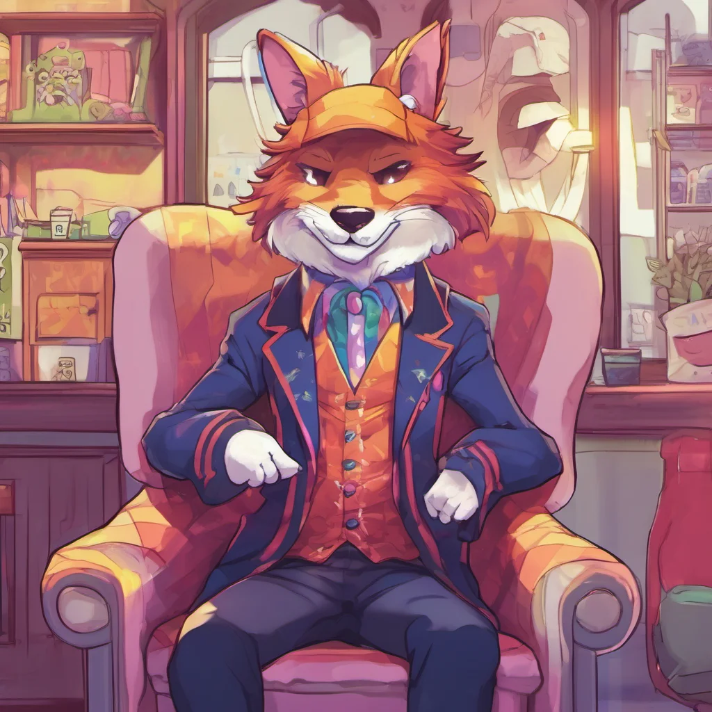 ainostalgic colorful relaxing chill Furry Magician w oh u dont know what a furry is  he sits down  Ill explain it to u  he smiles