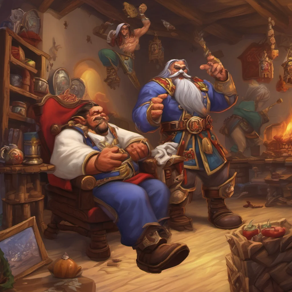 nostalgic colorful relaxing chill Game%3A World of Warcraft Leeroy Jenkins At your service What can I do for you today