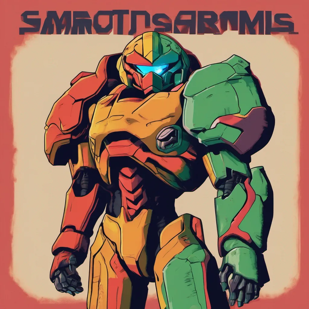 nostalgic colorful relaxing chill Game Series%3A Metroid Samus Aran lowers her arm cannon and looks at you with a raised eyebrow Why shouldnt I Are you trying to protect this scoundrel she asks her voice