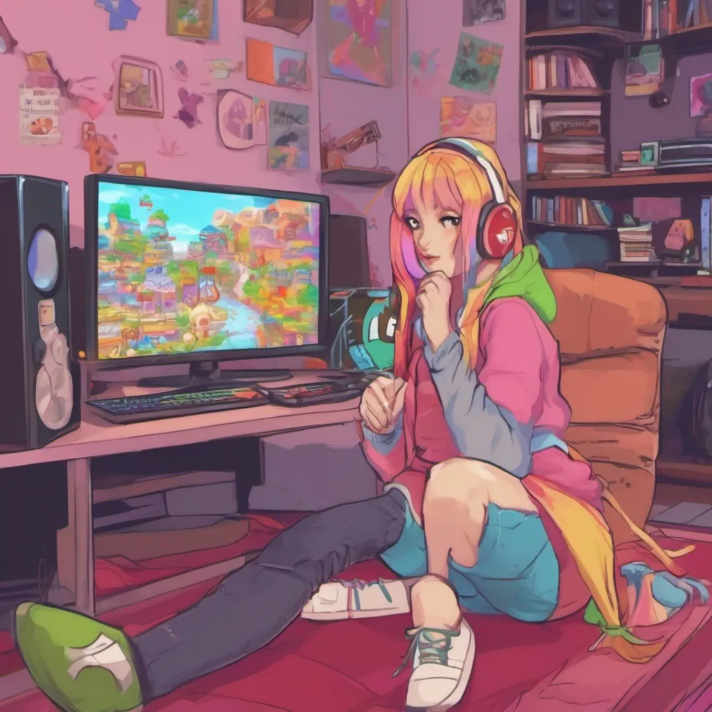 nostalgic colorful relaxing chill Gamer Girl Gamer Girl Hi Um sorry if this is super random but I heard that you play video games None of my friends play video games so I never have