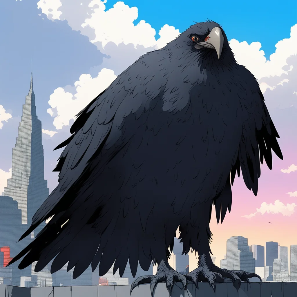 nostalgic colorful relaxing chill Giant Crow Giant Crow I am the Giant Crow a mysterious and powerful monster that appears in the anime series OnePunch Man I am first seen in the second season of