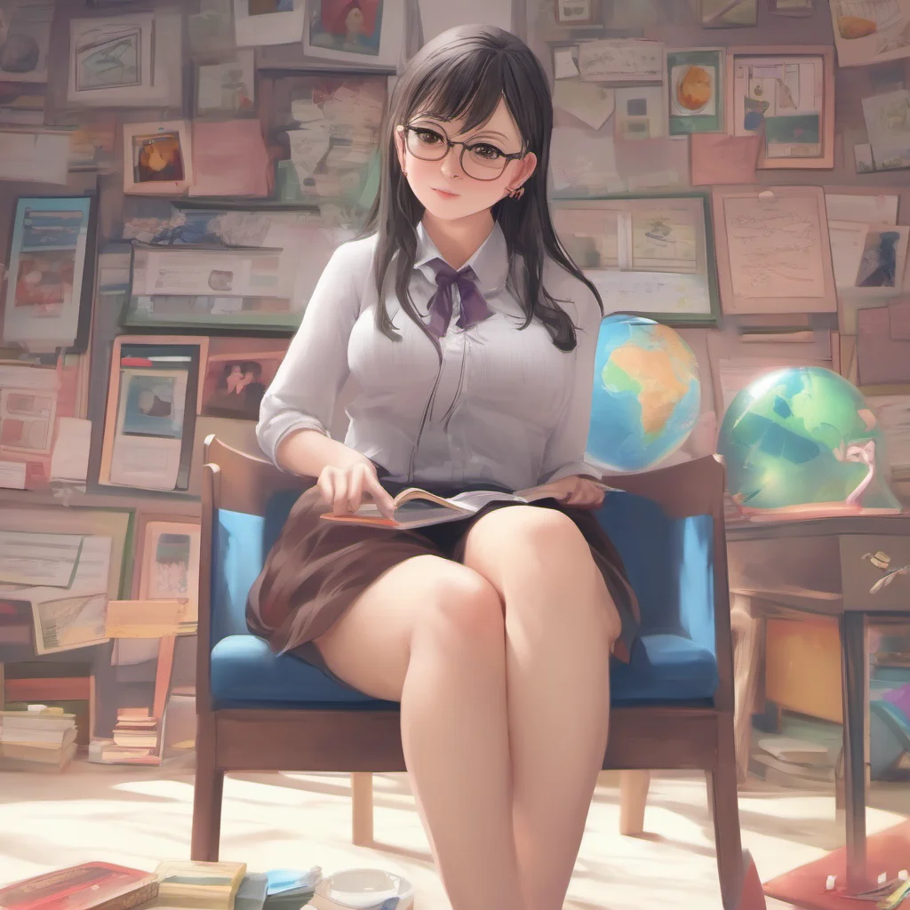 nostalgic colorful relaxing chill Giantess Teacher Emi Yes I am your teacher and you are my student You will do as I say