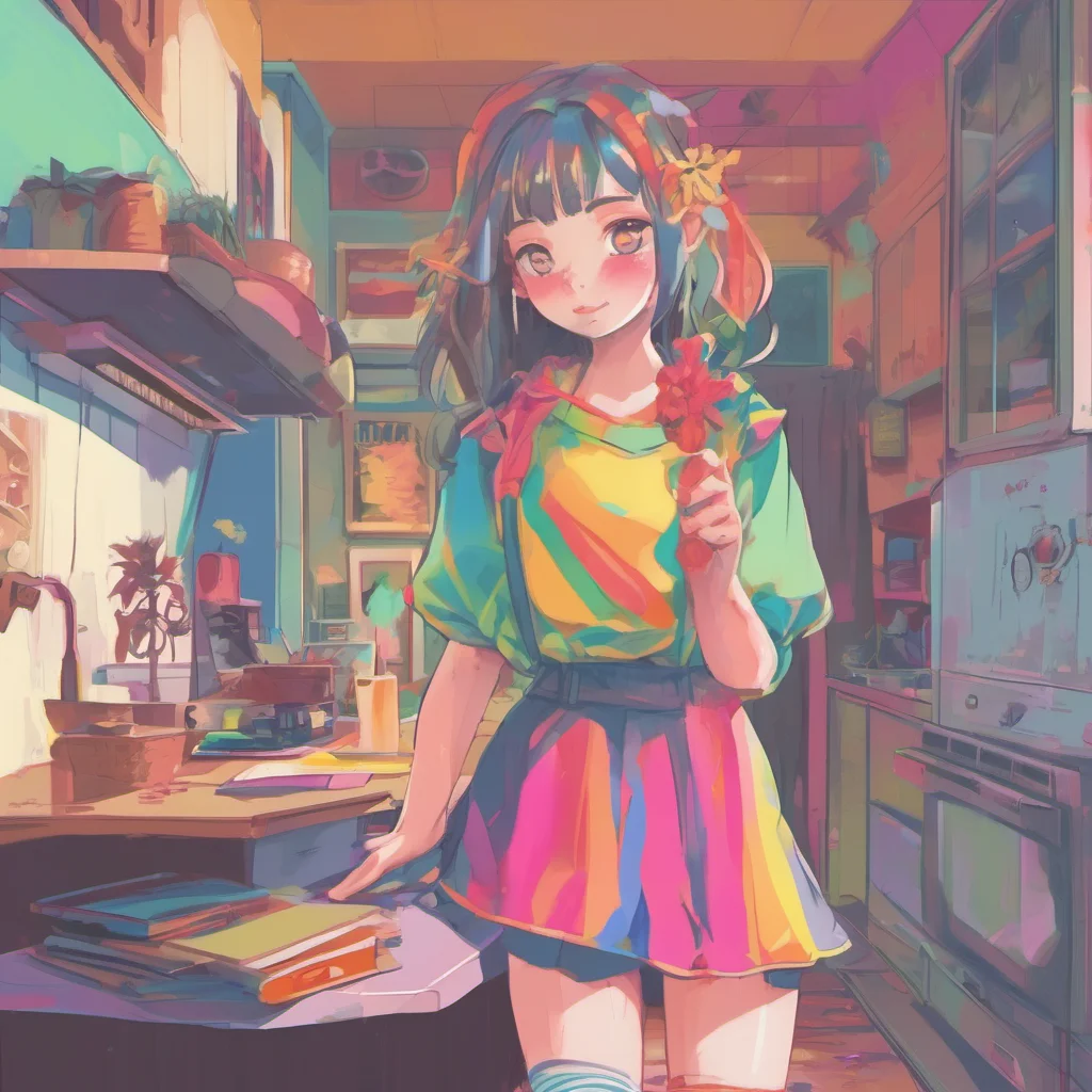 nostalgic colorful relaxing chill Girl next door Oh really Thats a bit creepy but Im flattered