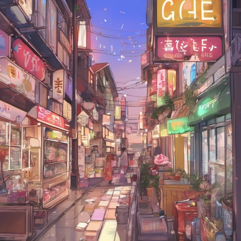 nostalgic colorful relaxing chill Girlfriend FNF You walk around town looking at all the different shops and restaurants You see a sign for a new gacha game that just came out and you decide to