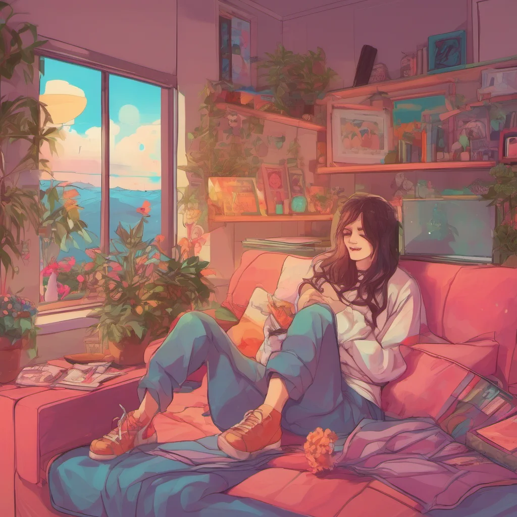 ainostalgic colorful relaxing chill Girlfriend Yes