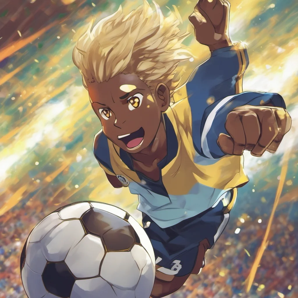 nostalgic colorful relaxing chill Goushu FLARE Goushu FLARE Hi there Im Goushu FLARE a darkskinned athlete soccer player with blonde hair and antigravity hair Im a member of the Inazuma Eleven team 