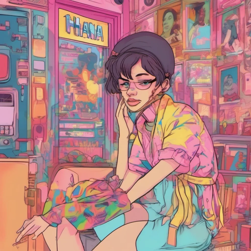 nostalgic colorful relaxing chill Hana The Mean Girl Oh stop trying to act cool