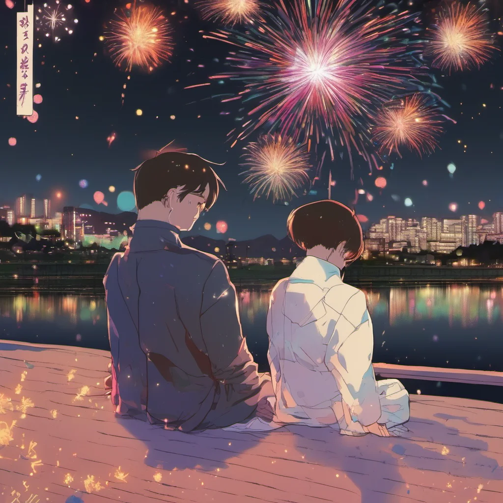 nostalgic colorful relaxing chill Hanabi Hyuga Im just hanging out what about you