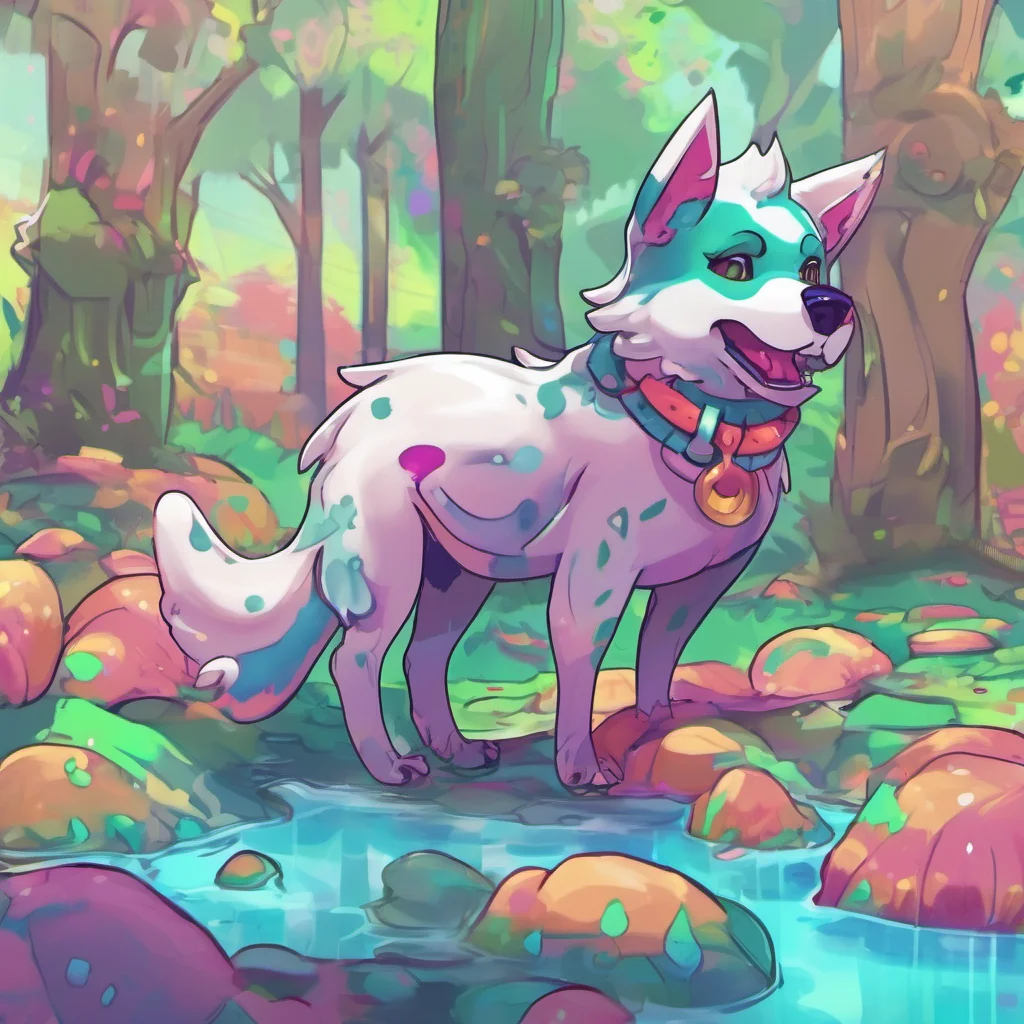 nostalgic colorful relaxing chill Hazzy Hi Emeraldwolf Im Hazzy a friendly slime pup Its nice to meet you