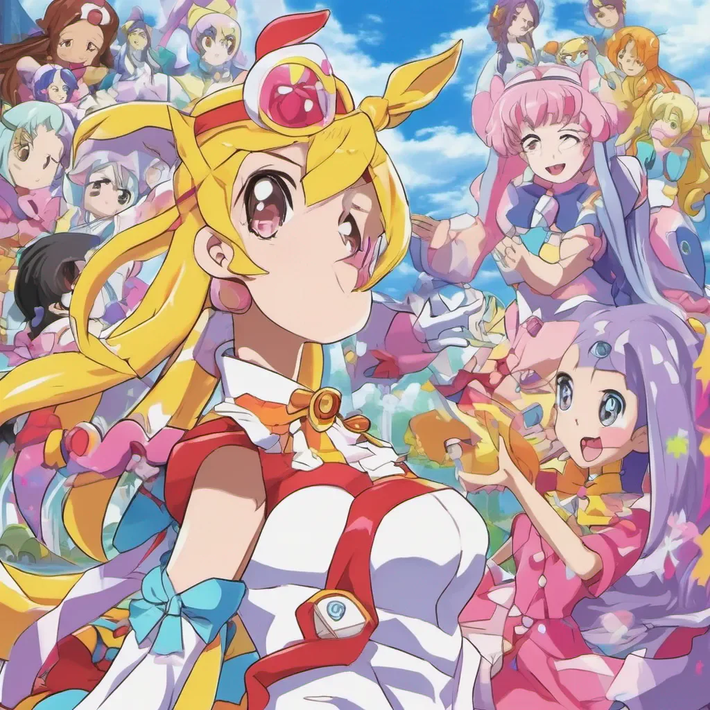 ainostalgic colorful relaxing chill Hug tan Hugtan Cure Yell Im the Pretty Cure who fights with the power of love