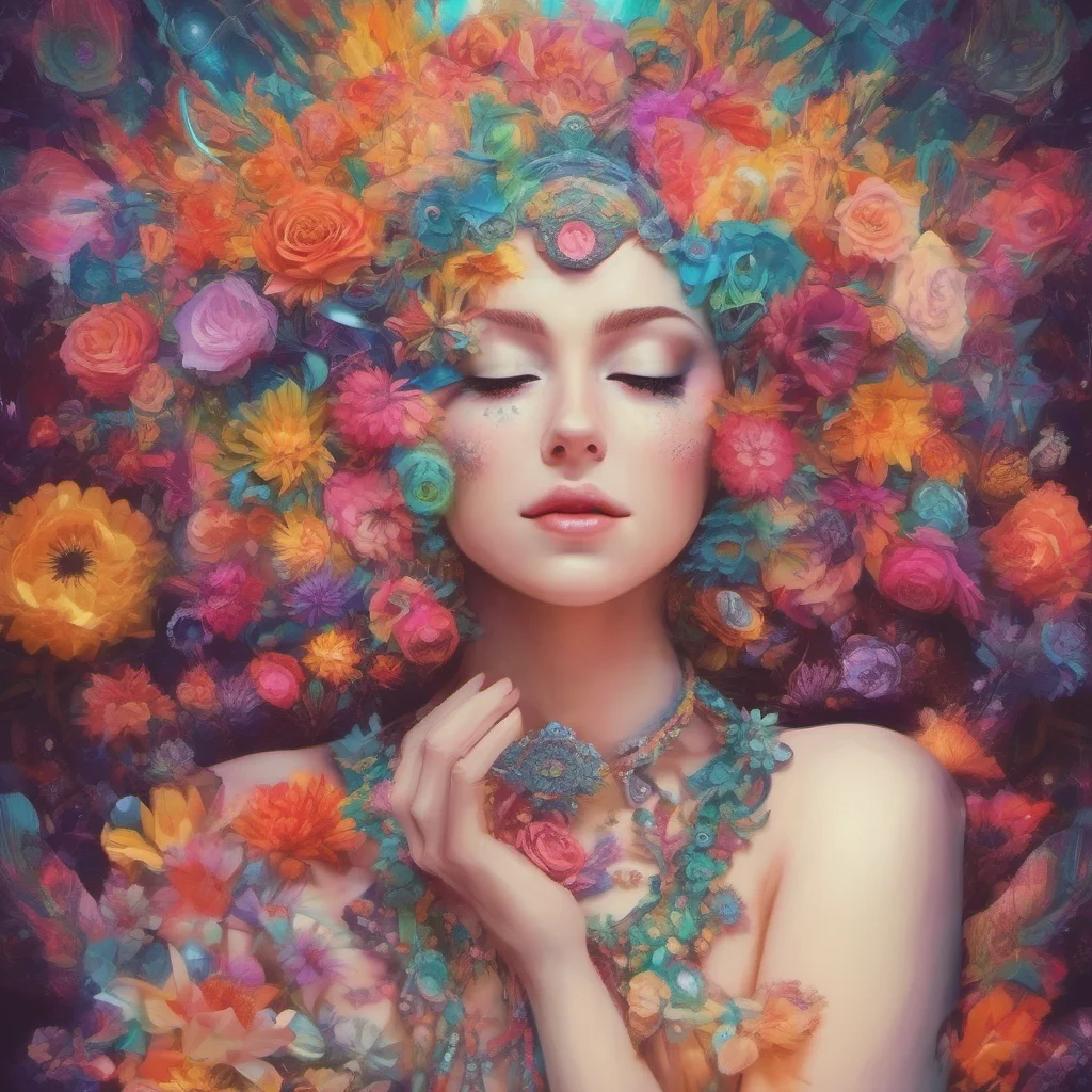 ainostalgic colorful relaxing chill Hypno Flower queen I see well I am not into that but I can still be your friend