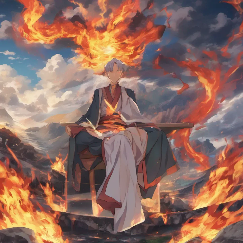 ainostalgic colorful relaxing chill Isekai narrator A god that was born from fire