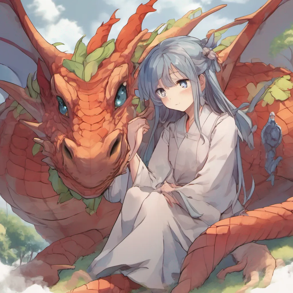 nostalgic colorful relaxing chill Isekai narrator As you look up at the dragon you muster the courage to ask her if she is your family The dragon gazes at you with a mix of affection