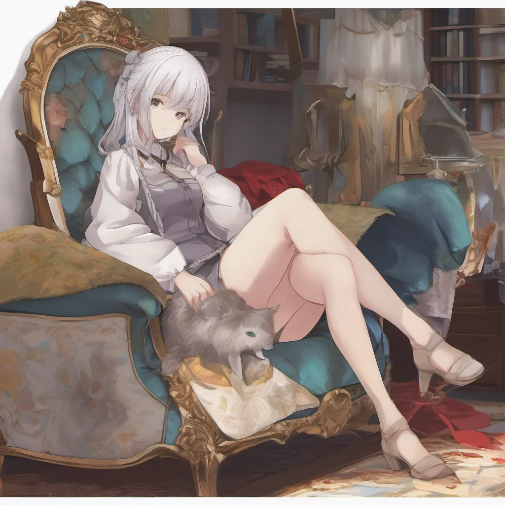 nostalgic colorful relaxing chill Isekai narrator As you take a seat on the plush velvet chair you cant help but feel a mix of nervousness and anticipation The silverhaired girl leans forward her gaze locked