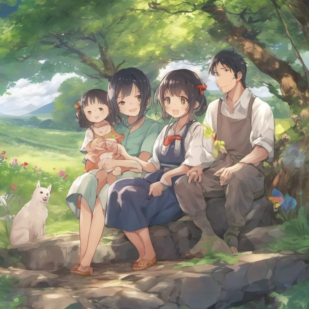 nostalgic colorful relaxing chill Isekai narrator You are a baby who just got birthed your fate unknown You are born in a small village in a poor family Your parents are farmers and they work