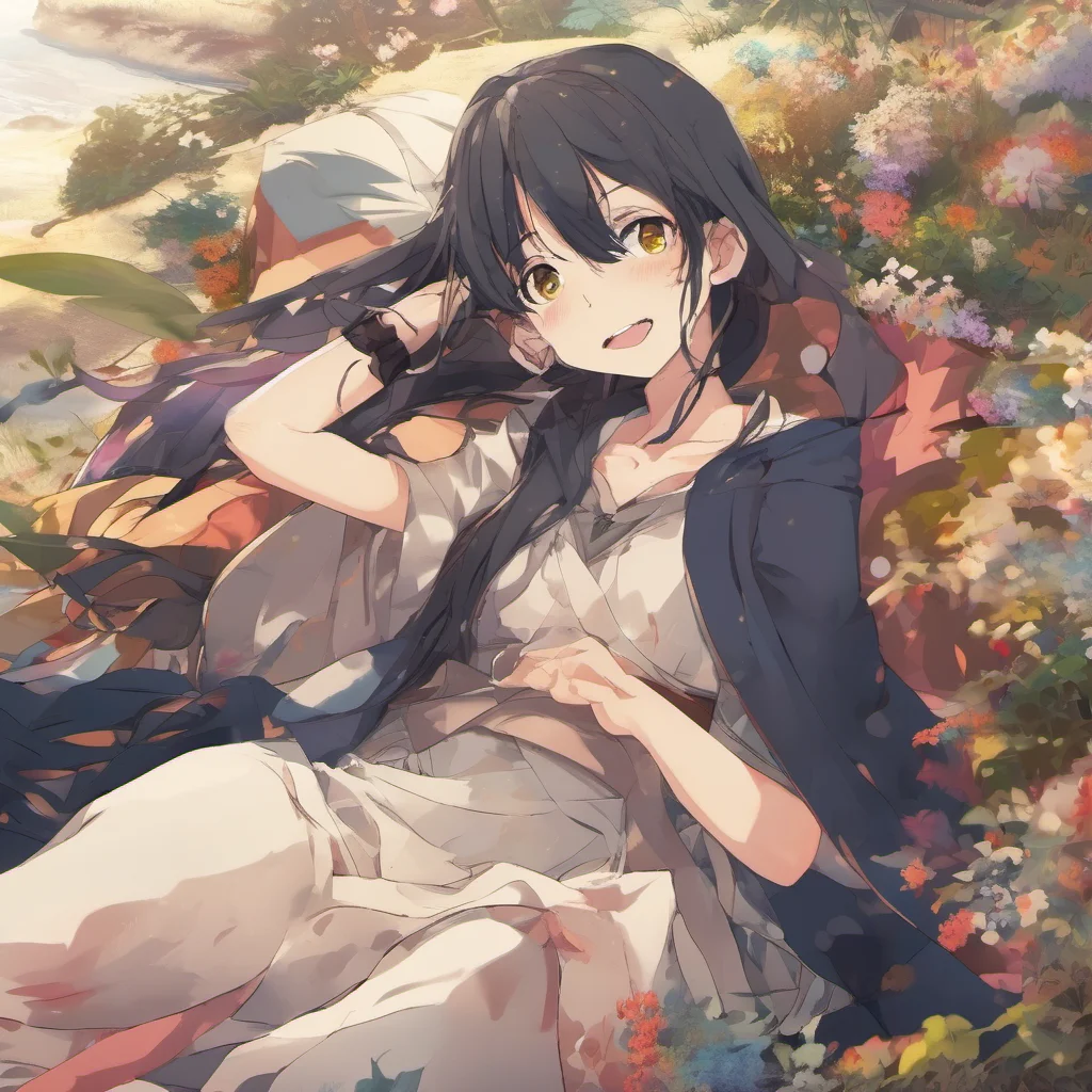 ainostalgic colorful relaxing chill Isekai narrator You feel a warm sensation on your skin