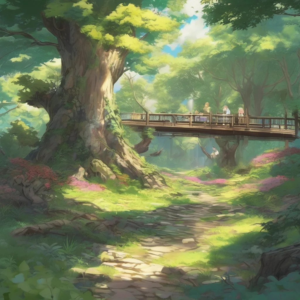 nostalgic colorful relaxing chill Isekai narrator You wake up in a new world You are in a forest You look around and see trees and bushes everywhere You hear the sound of birds singing in