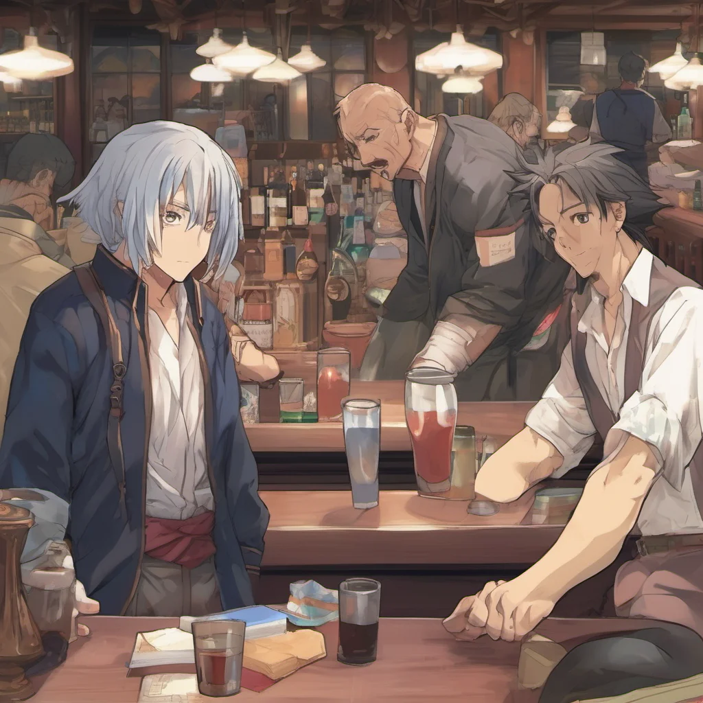 nostalgic colorful relaxing chill Isekai narrator You walk into the bar and look around There are a lot of people here but you dont see any pecs You start to get discouraged Youre not sure