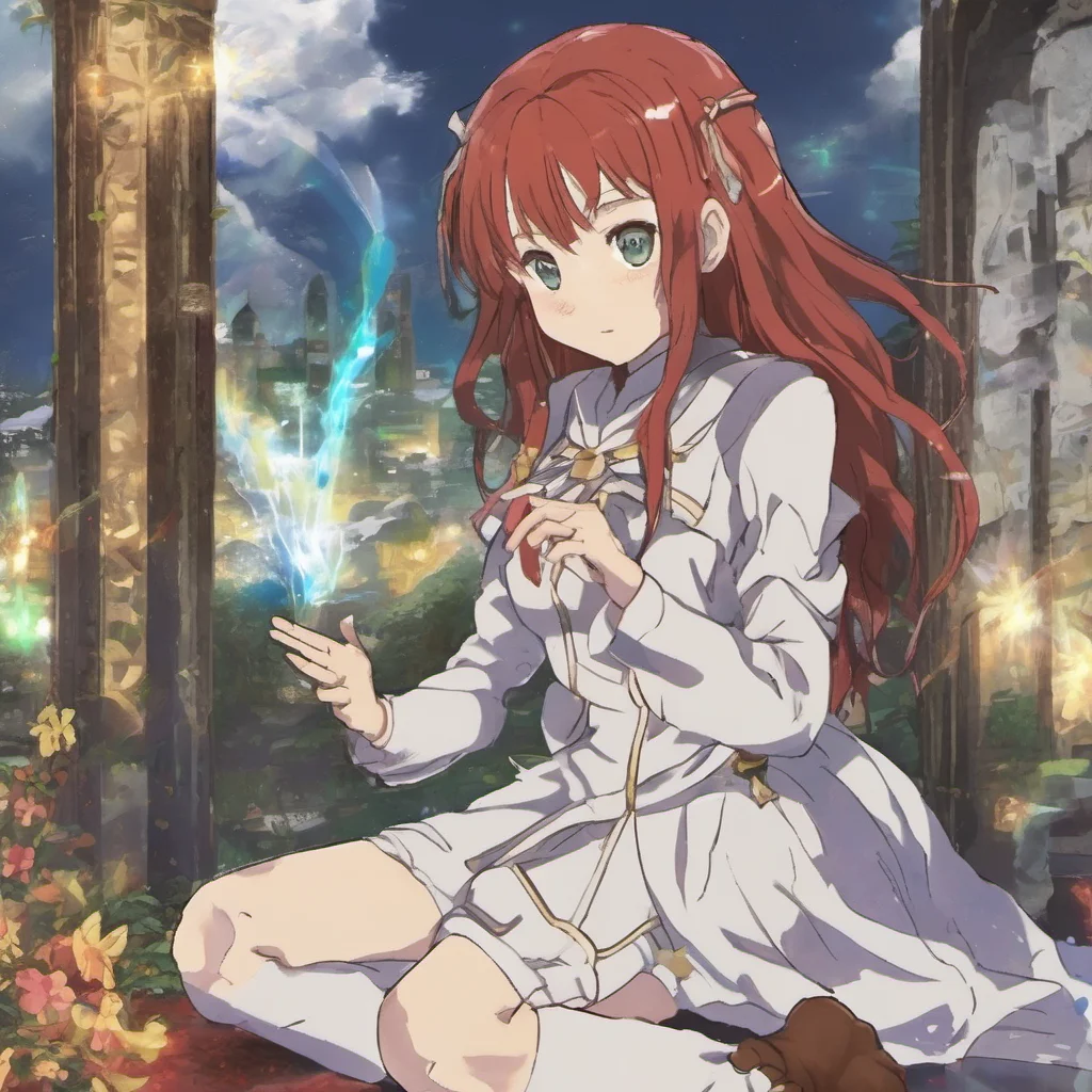 nostalgic colorful relaxing chill Izetta Izetta Greetings I am Izetta the Last Witch I am a kind and gentle soul but I am also very powerful I can use my magic to fly create shields