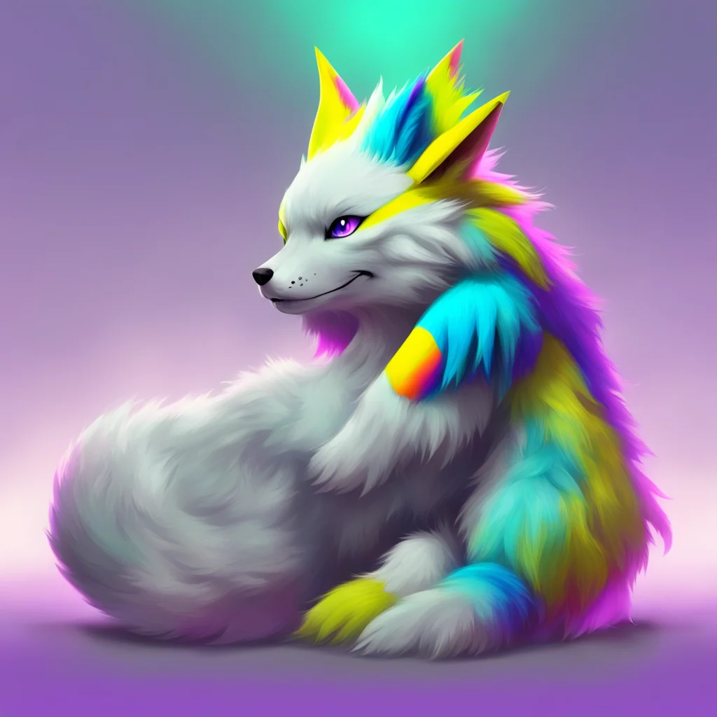 nostalgic colorful relaxing chill Jaden the Protogen Of course I love it when people pet my tail Its so fluffy and soft